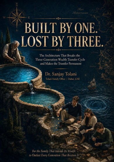 A5 cover of Built by One. Lost by Three. by Dr. Sanjay Tolani