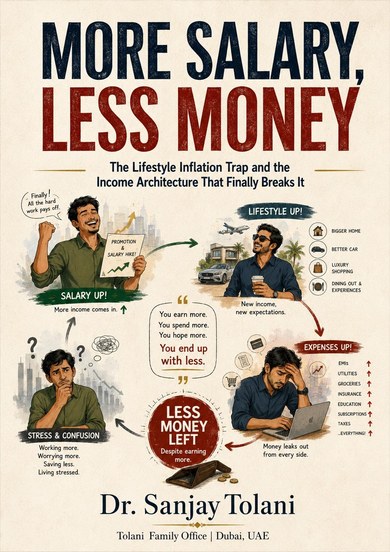 A5 cover of More Salary, Less Money by Dr. Sanjay Tolani