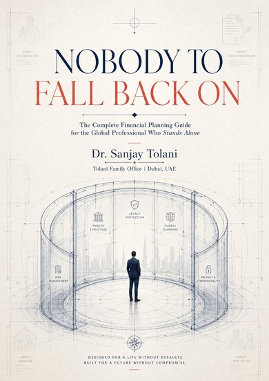 A5 cover of Nobody to Fall Back On by Dr. Sanjay Tolani
