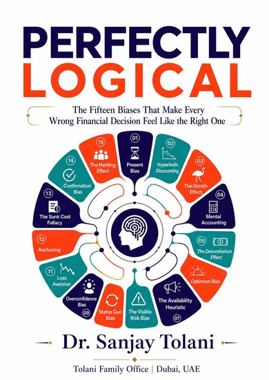 A5 cover of Perfectly Logical by Dr. Sanjay Tolani