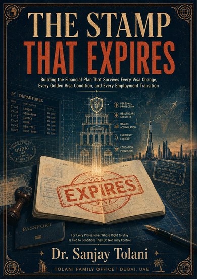 A5 cover of The Stamp That Expires by Dr. Sanjay Tolani