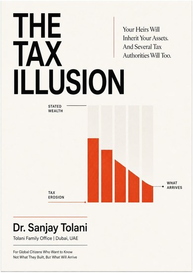 A5 cover of The Tax Illusion by Dr. Sanjay Tolani