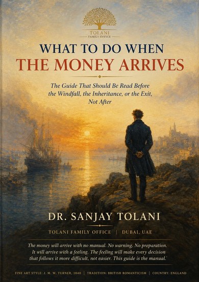 A5 cover of What to Do When the Money Arrives by Dr. Sanjay Tolani