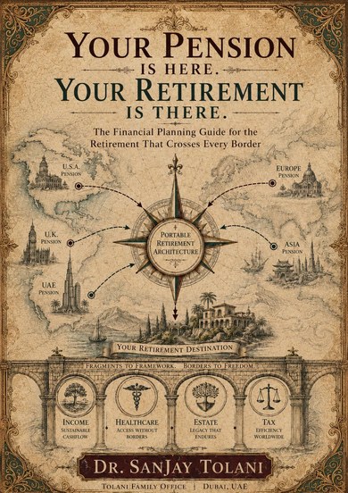 A5 cover of Your Pension Is Here. Your Retirement Is There. by Dr. Sanjay Tolani