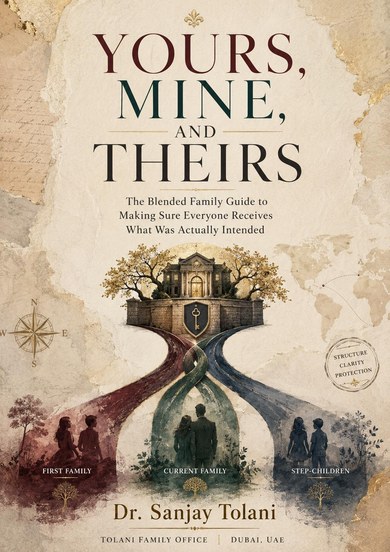 A5 cover of Yours, Mine, and Theirs by Dr. Sanjay Tolani