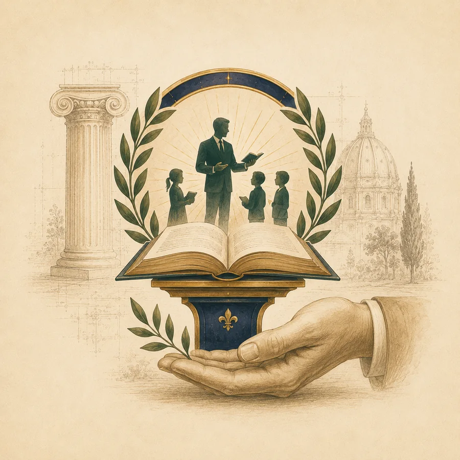Education and mentorship illustration for professional advisors.